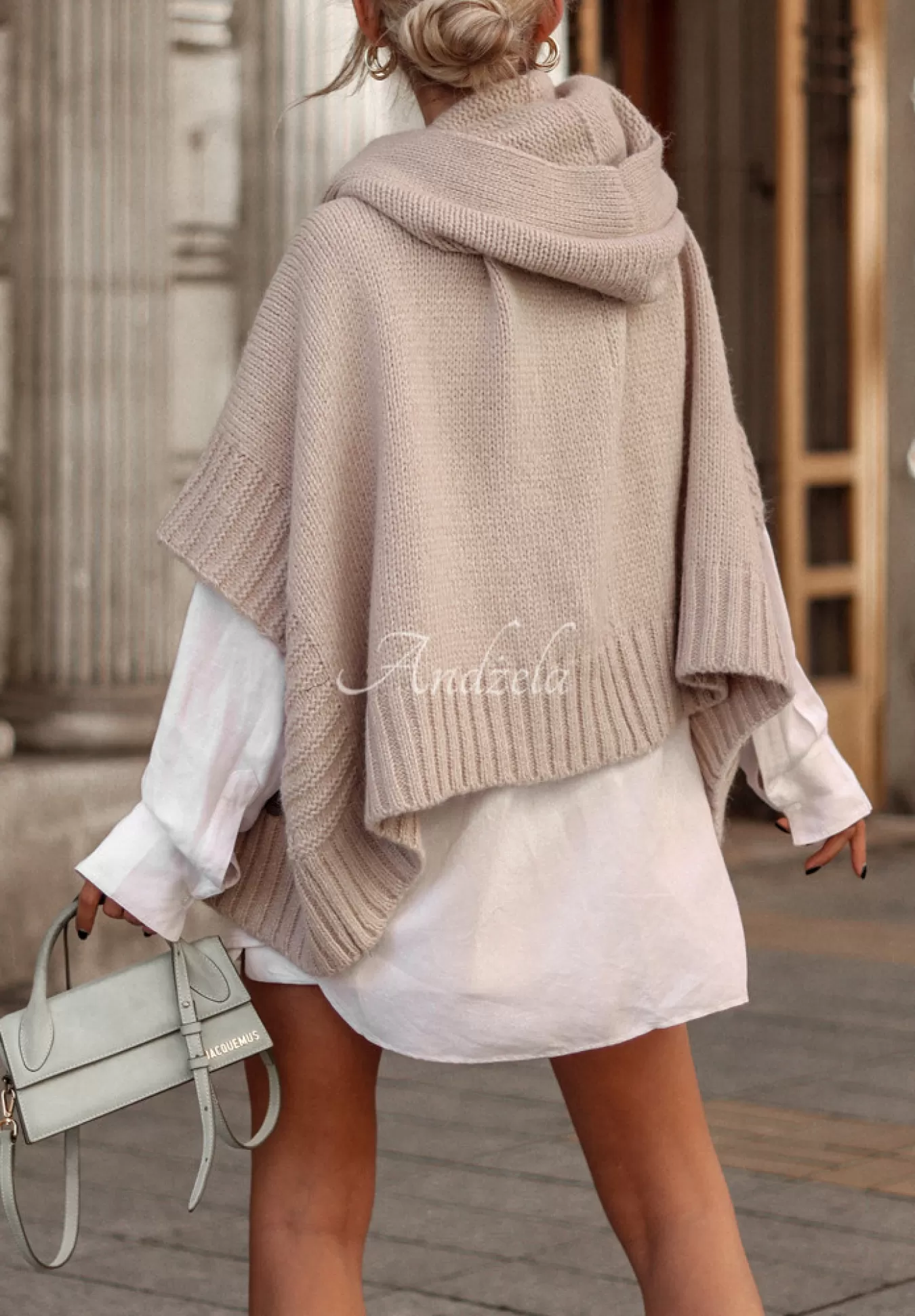 Best Sale Rozpinany Kardigan Oversize Cocomore Miracle Happens Bezowy Kobieta Kardigany