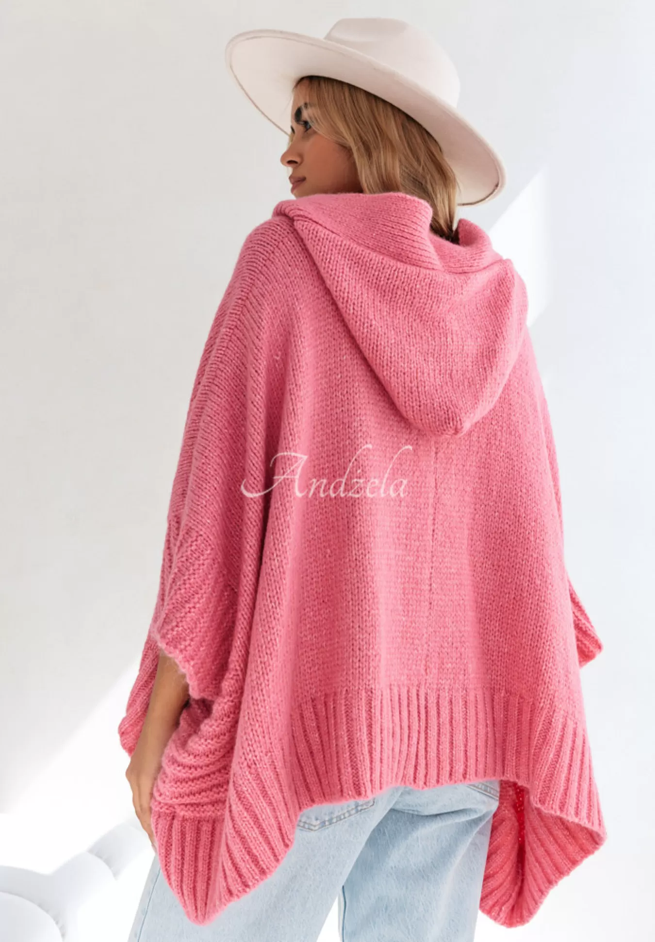 Discount Rozpinany Kardigan Oversize Cocomore Miracle Happens Rozowy Kobieta Kardigany